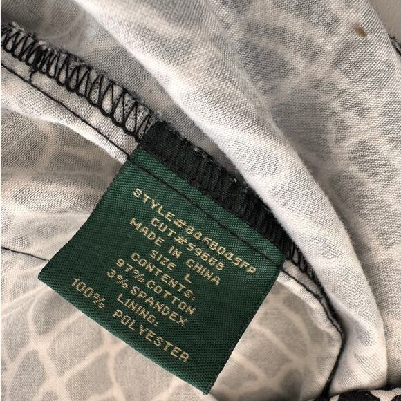 Harve Benard Large One Button Jacket Blazer White Black Reptile Print - Picture 6 of 8